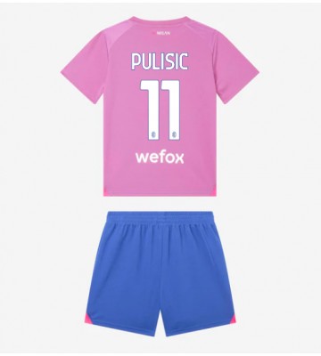 AC Milan Christian Pulisic #11 Replica Third Stadium Kit for Kids 2023-24 Short Sleeve (+ pants)